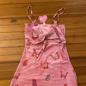 Dolls kill butterfly pink summer dress